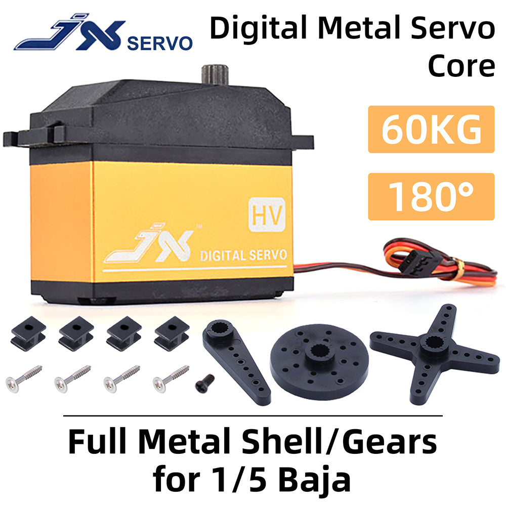 JX PDI-HV2060MG 60KG Metal Gear High-Voltage Digital Servo