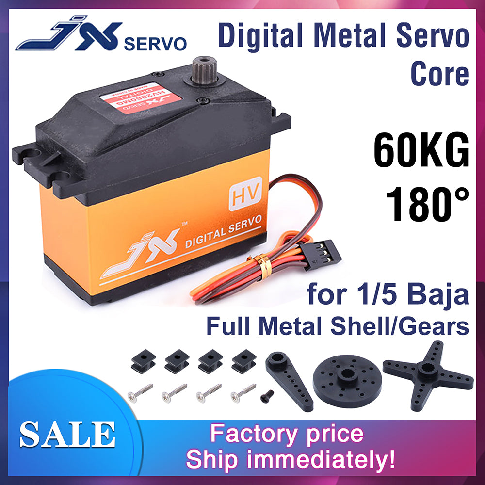 JX PDI-HV2060MG 60KG Metal Gear High-Voltage Digital Servo