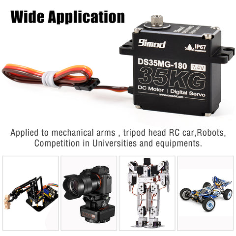 9IMOD DS35MG Metal Gear Waterproof Digital Servo - 35KG, 180deg