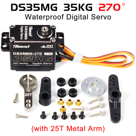 9IMOD DS35MG Metal Gear Waterproof Digital Servo - 35KG, 180deg