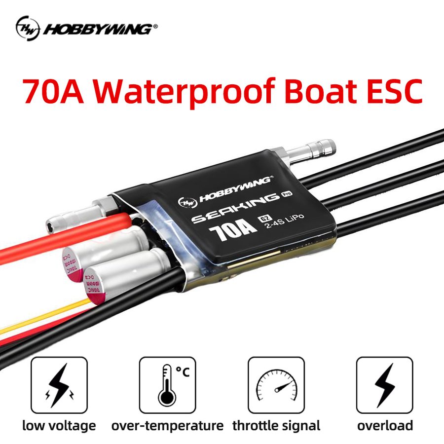 HOBBYWING SeaKing Pro 70A G2 Boat Brushless ESC