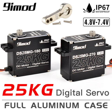 9IMOD DS25MG Metal Gear Waterproof Digital Servo - 25KG, 180deg