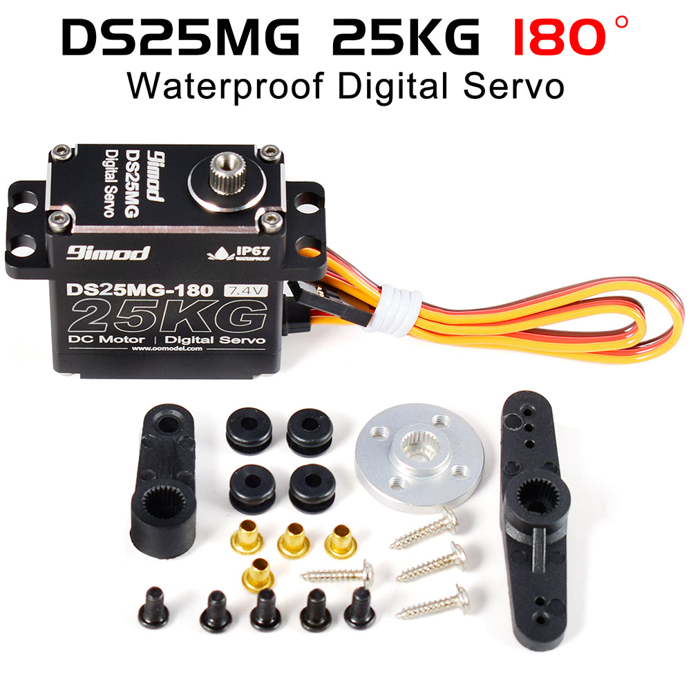 9IMOD DS25MG Metal Gear Waterproof Digital Servo - 25KG, 180deg
