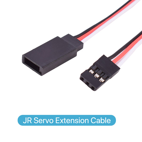 10-Pack 500mm Servo Extension Cable - JR/Futaba Male to Female, 22AWG
