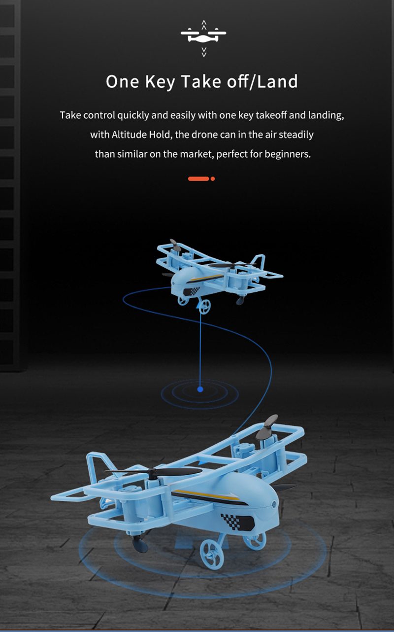 JJRC H95 2.4G Smart Drone Blue