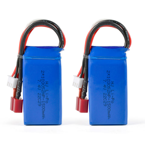 2S 7.4V 1500mAh LiPo Battery for WLtoys XK 144010 A959-B A969-B A979-B