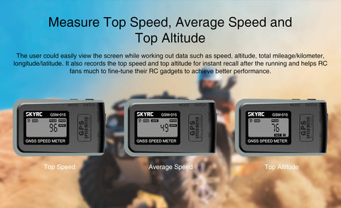 SKYRC GSM-015 GPS Speed Meter for RC Models