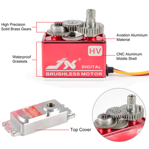 JX Model BLS-HV7132MG 25T Brushless Metal Gear Digital Servo