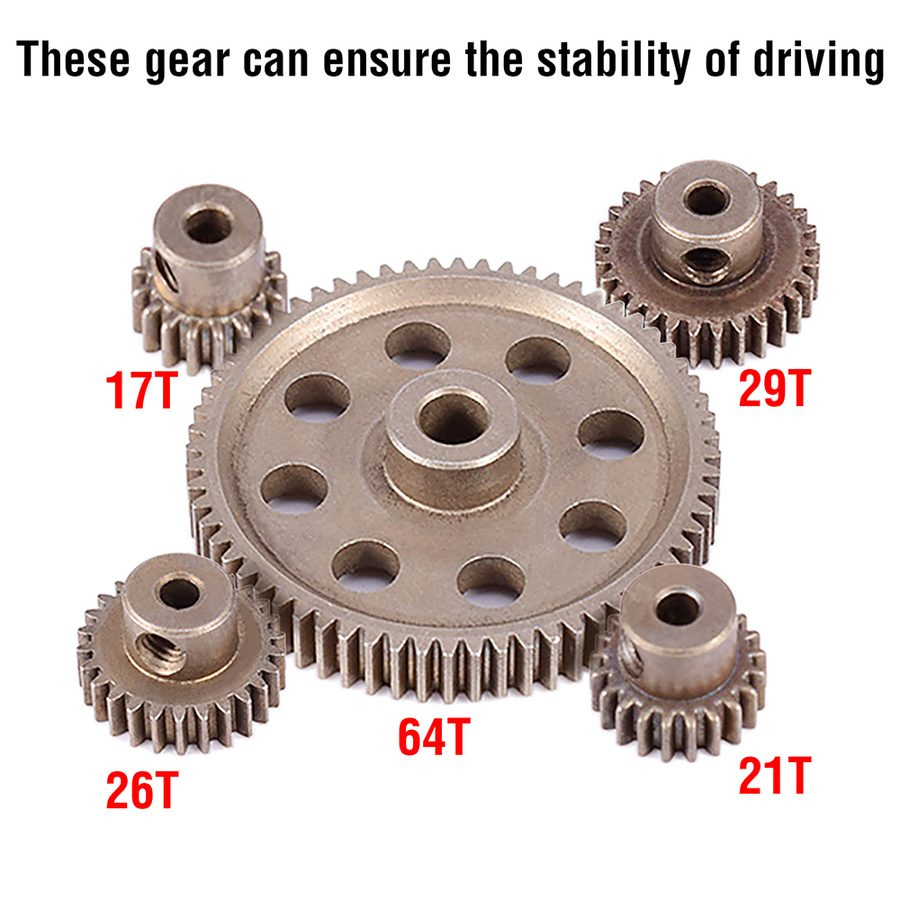 Neutral hsp redca traxxas11164 Pinion Gear 29T 26T 21T 17T Set Mini 5