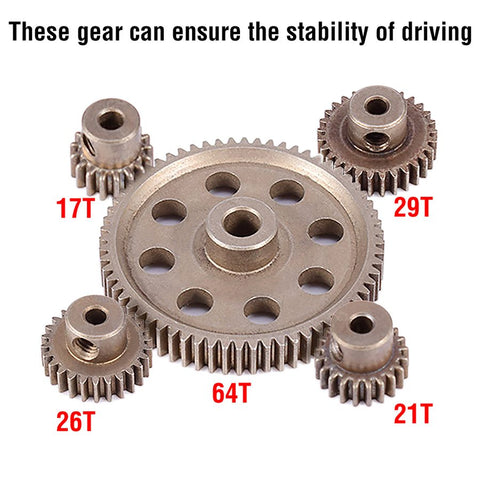 Neutral hsp redca traxxas11164 Pinion Gear 29T 26T 21T 17T Set Mini 5