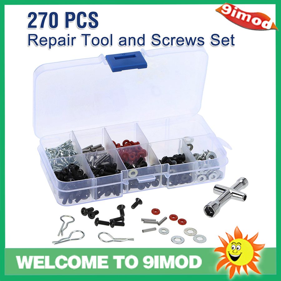 Repair Screw Tool Box 270pcs For 1/10 HSP redcat