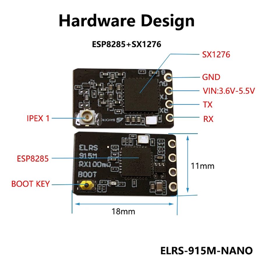 Airplane Parts 2.4G/915MHZ ELRS Receiver