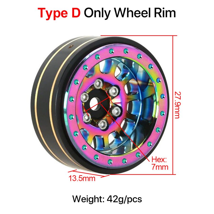 Wheel Hub / Tires Tire For 1/18 TRX4M 1/24 SCX24