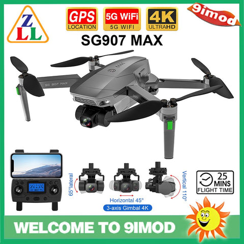 ZLL SG907 MAX Brushless Motor 3-Axis Gimbal 4K HD Box