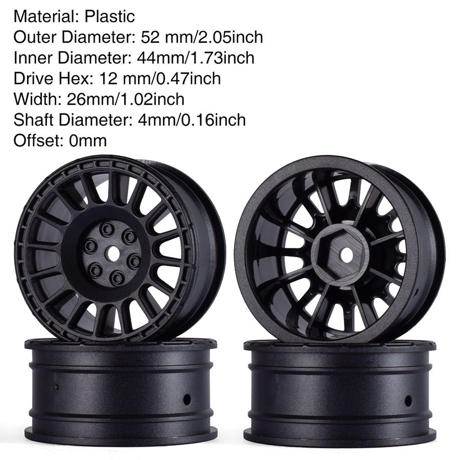 AUSTARHOBBY 1/10 Rally Wheels 4PCS
