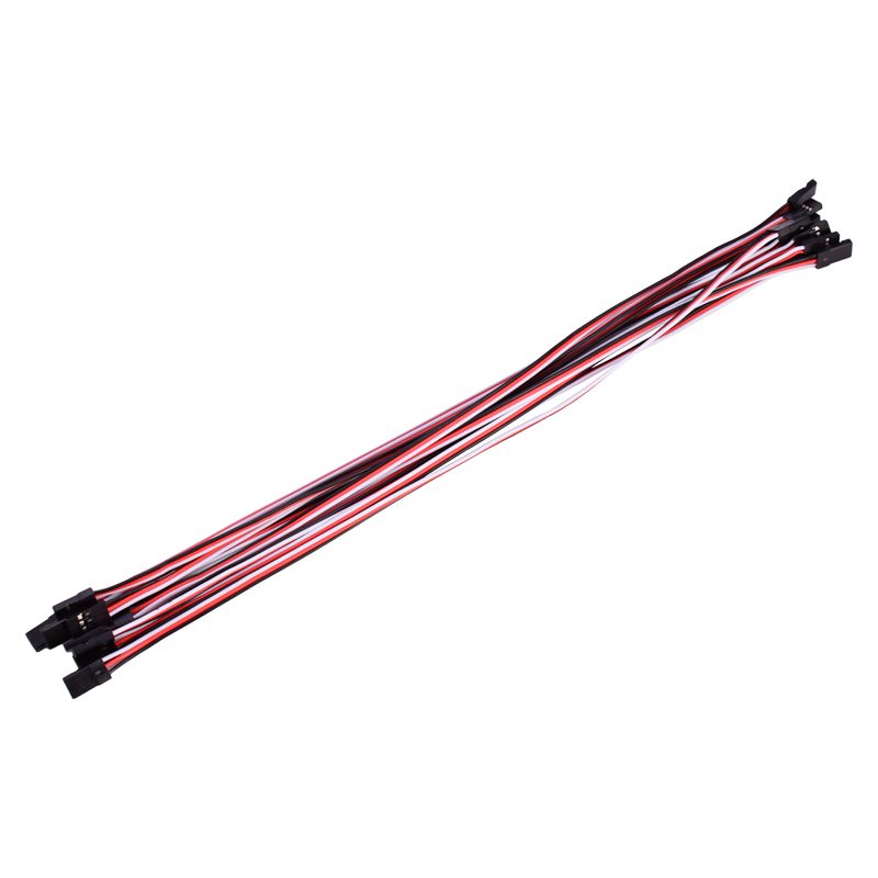 300mm RC Extension Cable /FUTABA JR Male/Male Servo Wire White/Red/Bla