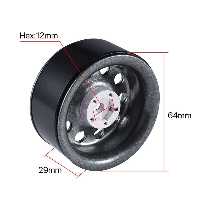 2.2 inch Metal Wheel Hub -AX-2016GL