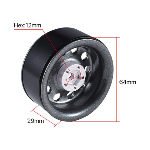 2.2 inch Metal Wheel Hub -AX-2016GL