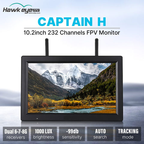 Hawkeye H 10.2 inch 6G 7G 8GHZ HD FPV 232CH FRQ
