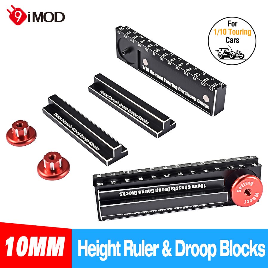 9IMOD RC Height Ruler Tool 20-25mm Ruler 10mm Chassis Droop Blocks