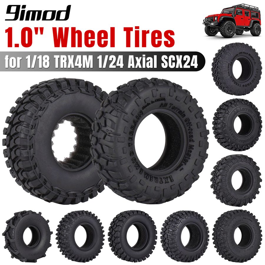 1.0 inch Tire For SCX24 TRX4M Set