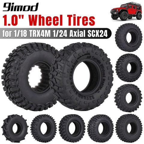1.0 inch Tire For SCX24 TRX4M Set