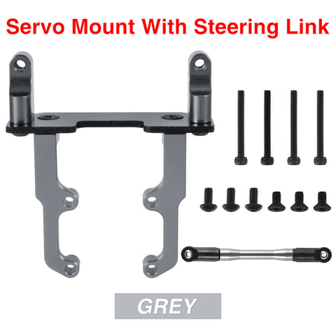 AR44 Metal Servo Mount & Steering Links for Axial SCX10 II 90046 1/10 RC Crawler