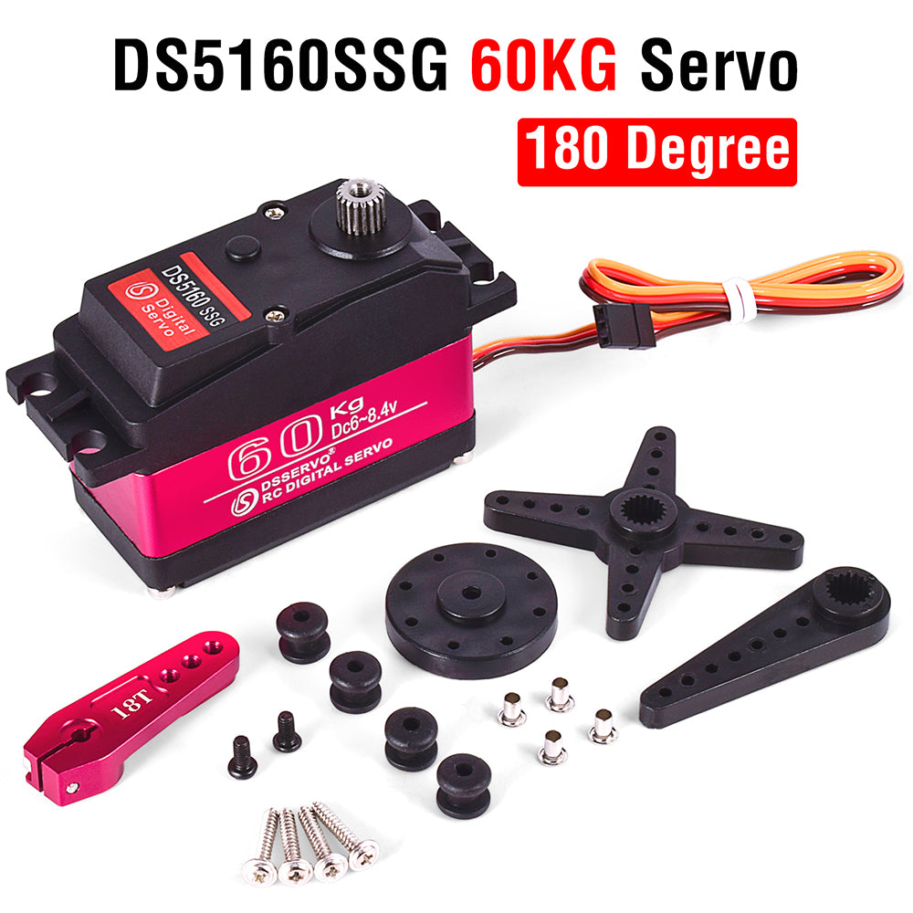SURPASS HOBBY 60KG/80KG/150KG HV High Torque Servo 180°/270° for 1/5 RC Car