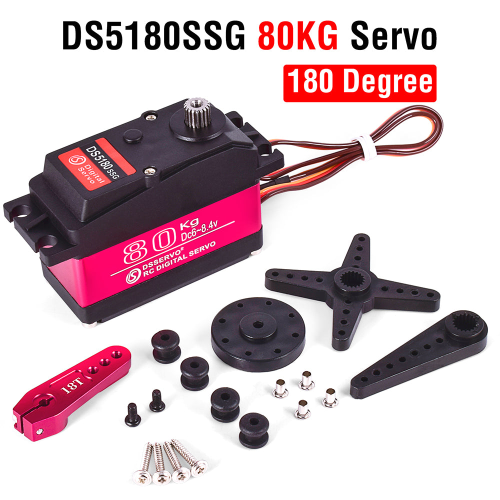 SURPASS HOBBY 60KG/80KG/150KG HV High Torque Servo 180°/270° for 1/5 RC Car