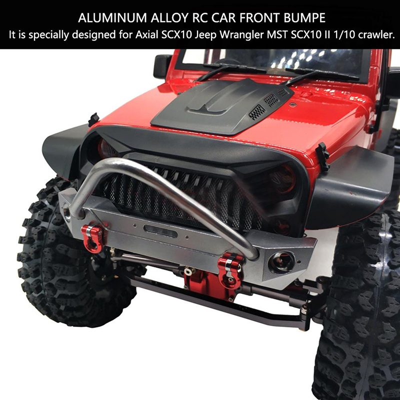 Aluminum Front Bumper for Axial SCX10 Jeep Wrangler 1/10