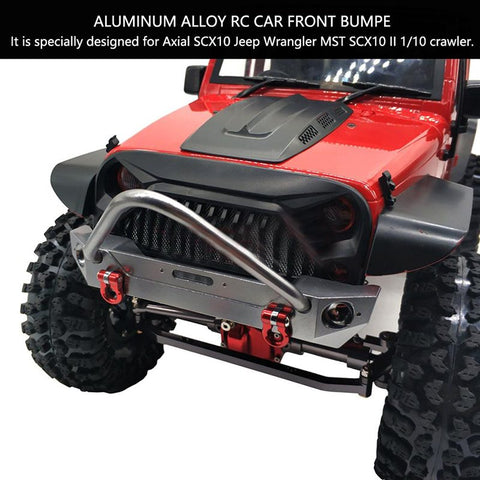 Aluminum Front Bumper for Axial SCX10 Jeep Wrangler 1/10