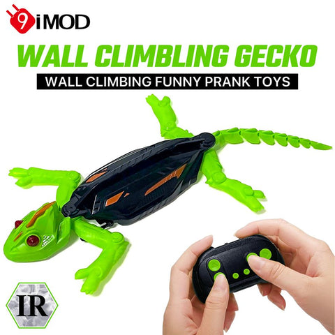 9IMOD Wall Crawler Gecko IR Remote Control Toy 360° Rotation 3-Position Switch