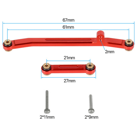 Axial Links Aluminum SCX24 for Emax ES08MAII Axial SCX24 Crawler