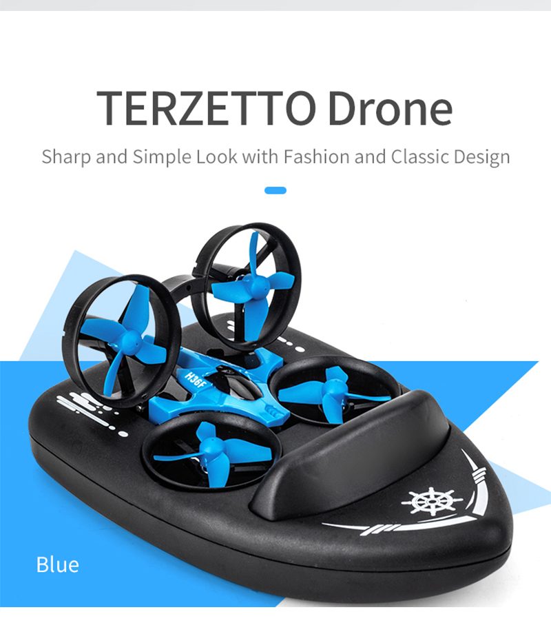 JJRC H36F Triphibian RC Drone Car Boat 2.4G Headless Mode