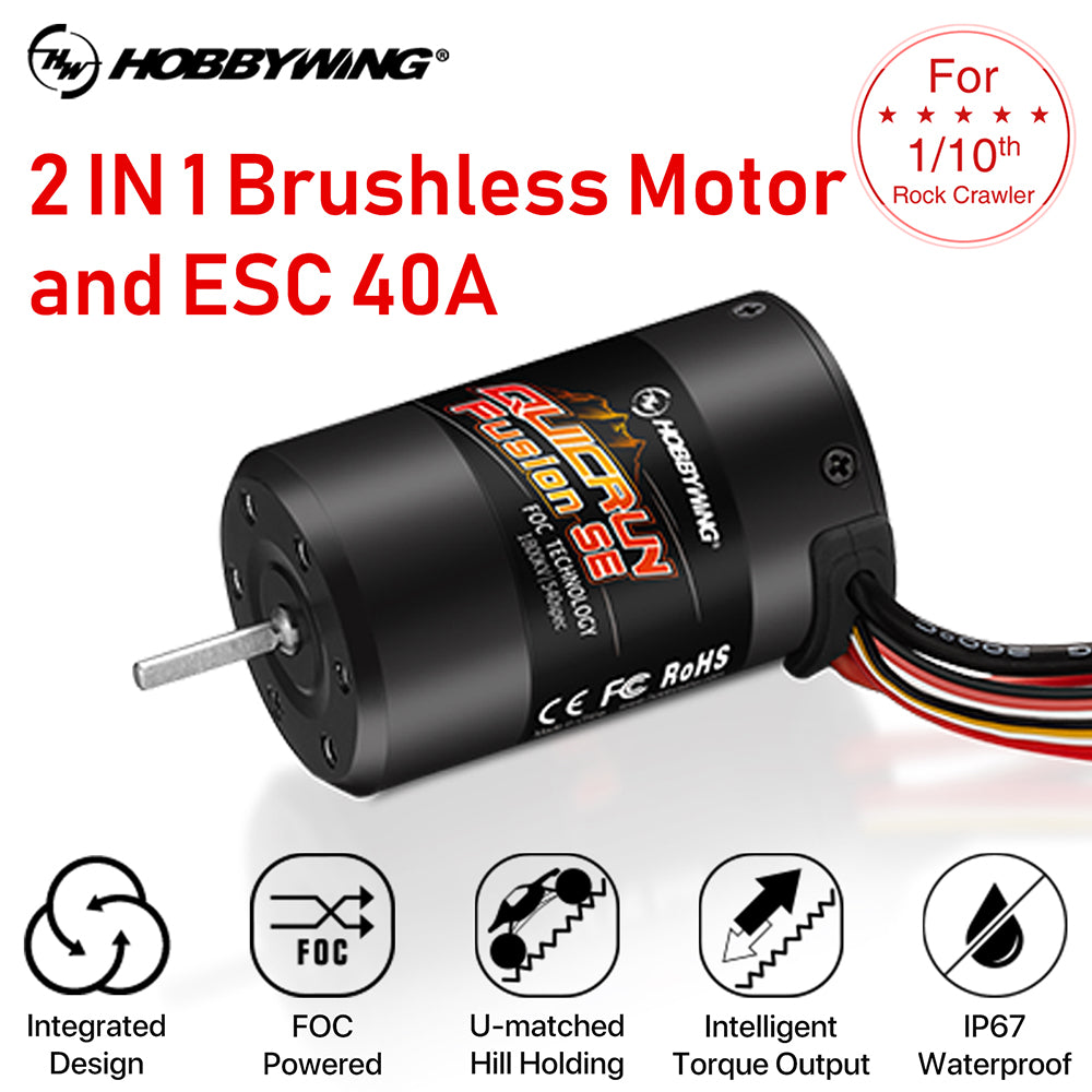 Hobbywing QuicRun Fusion SE Brushless Sensored 2 Motor