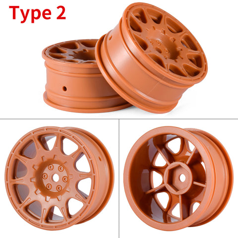 AUSTARHOBBY 1/10 Rally Car Wheel Rims - 4-Pack 12mm Hex 26mm Width