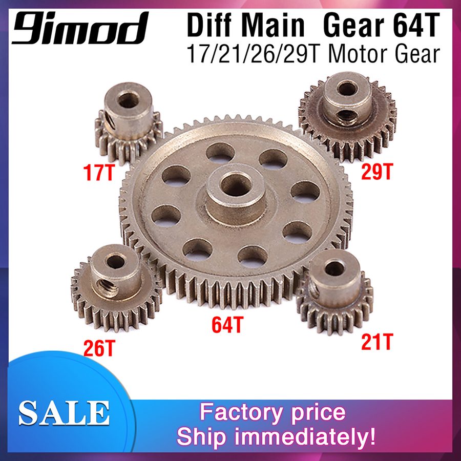 Neutral hsp redca traxxas11164 Pinion Gear 29T 26T 21T 17T Set Mini 5
