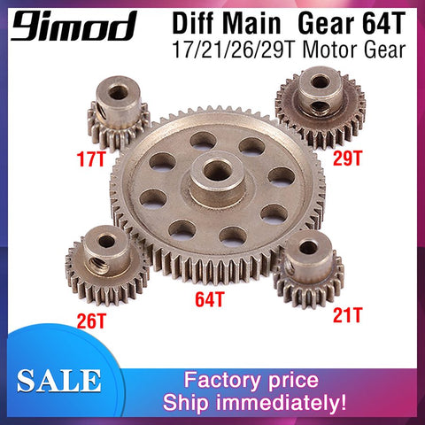 Neutral hsp redca traxxas11164 Pinion Gear 29T 26T 21T 17T Set Mini 5