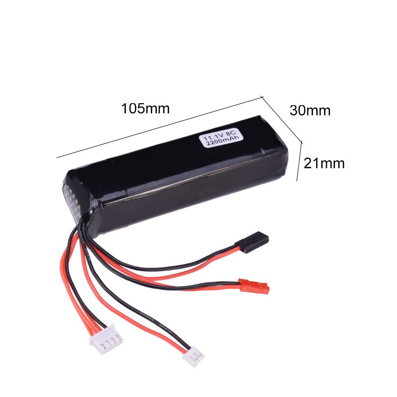 8C 11.1V 2200MAH JR Futaba JST Battery