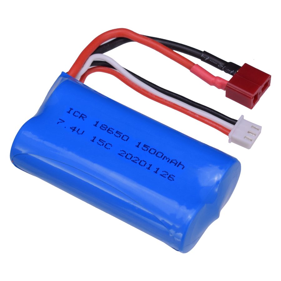 Battery 7.4V 1500mAh 18650 T Connector 2