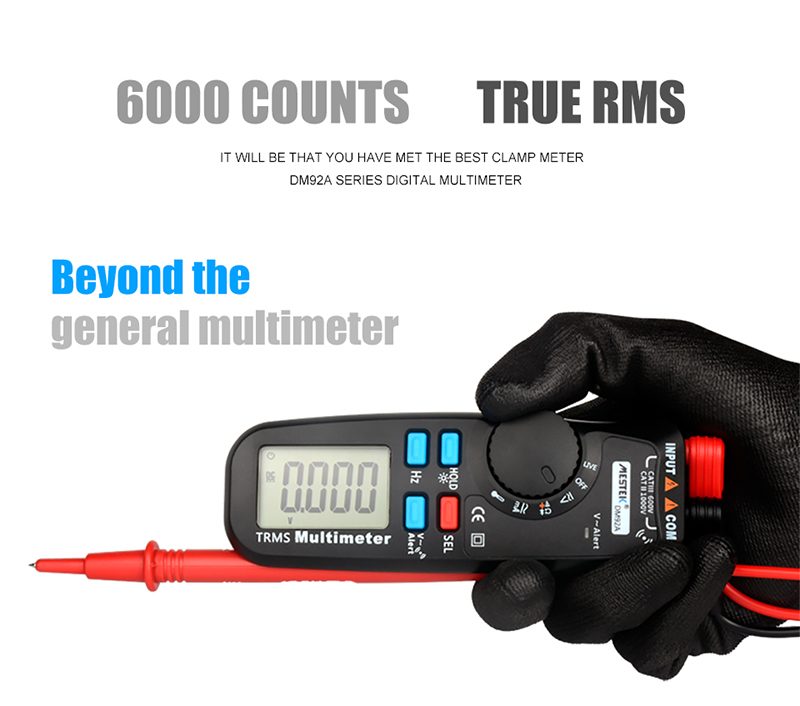 DM92A 6000 Digital Multimeter No Battery