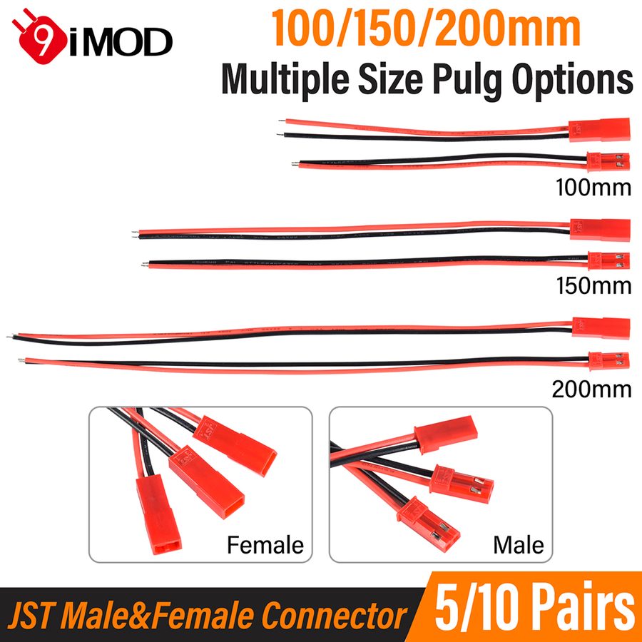 PVC100/150/200MM JST Connector DlY 2