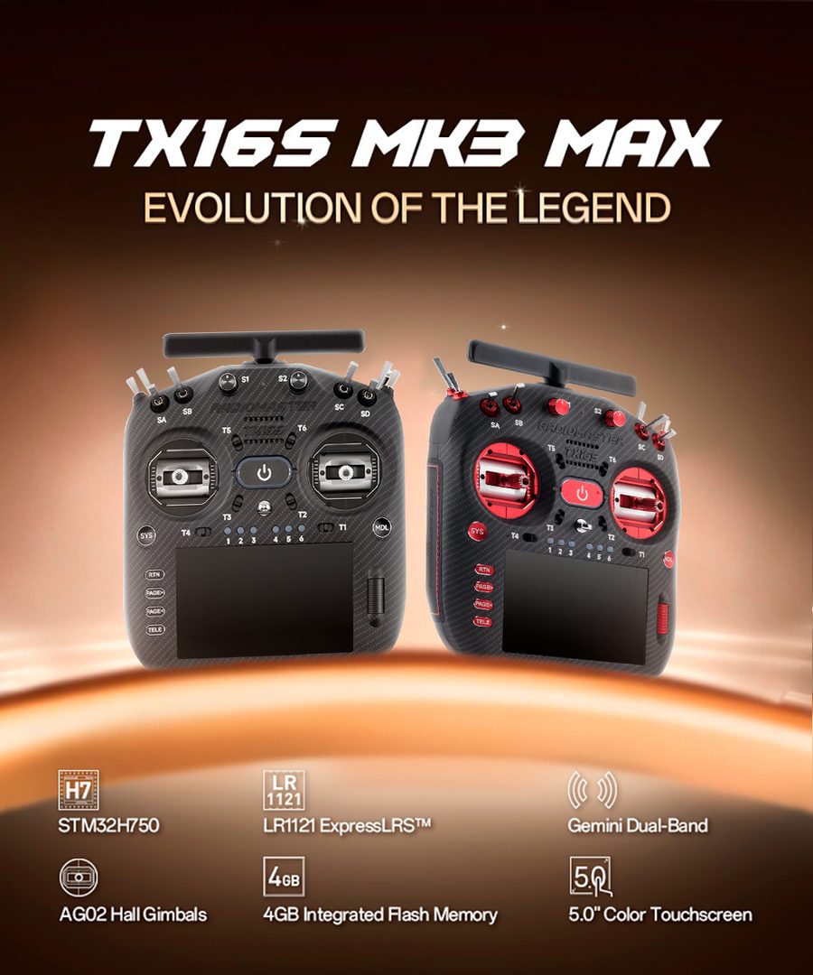 RadioMaster TX16S MK3 MAX 16 CH Mode2 Transmitter