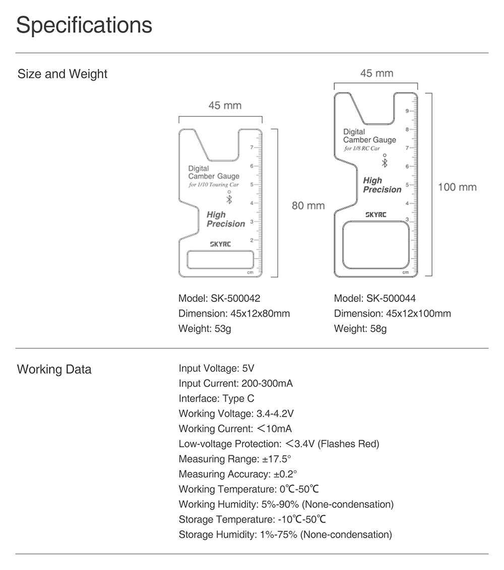 The App receives and records the races' angle data in