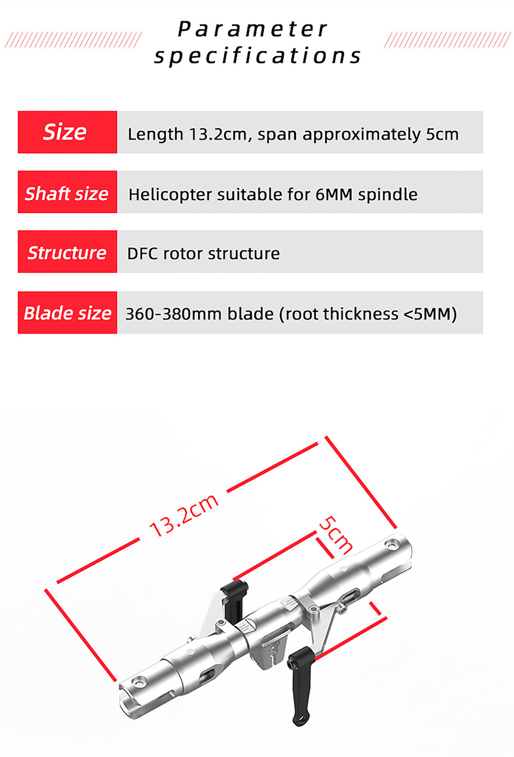 Flywing Quick-Release Main Blade Clamps for FW450L V3 Helicopter