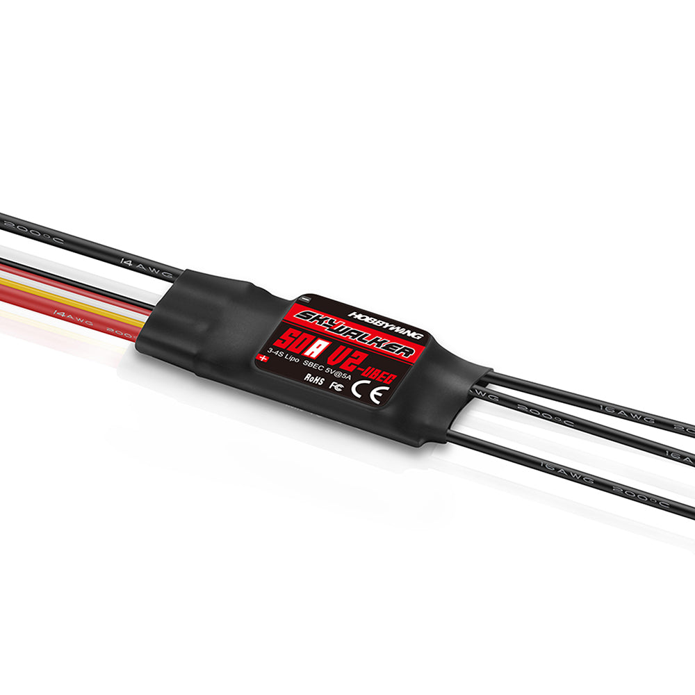 HOBBYWING Skywalker V2 Brushless ESC 20A 30A 40A 50A 60A 80A 100A