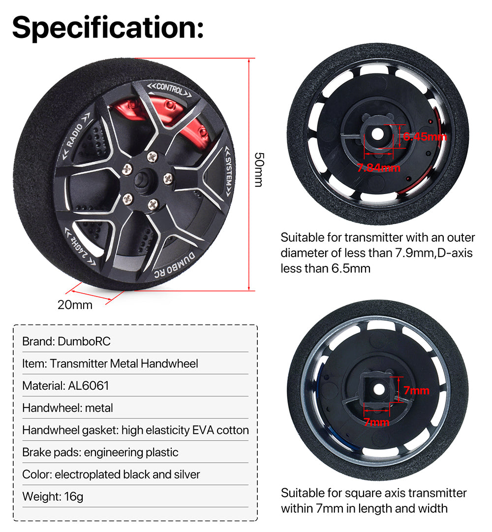 DUMBORC Wheels for Transmitter