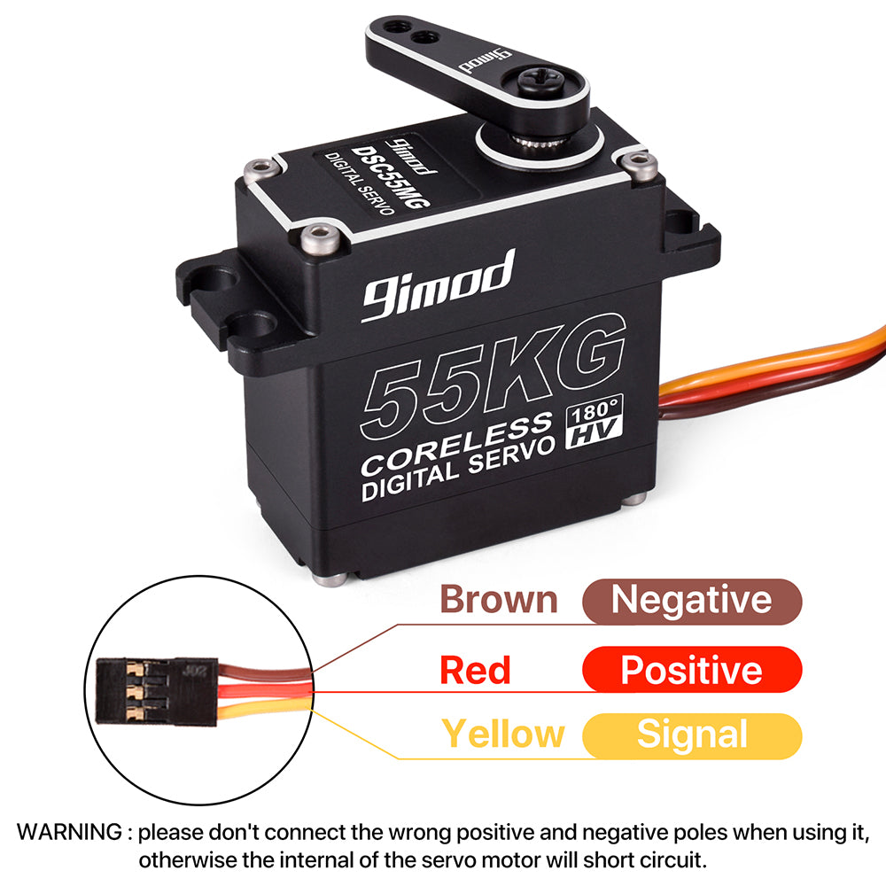 9imod DSC55MG 55KG Metal Gear Digital High-Voltage Waterproof Servo