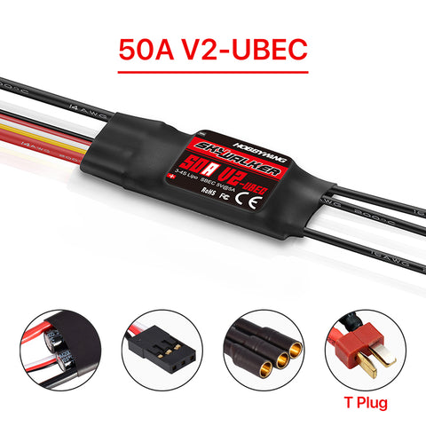 HOBBYWING Skywalker V2 Brushless ESC 20A 30A 40A 50A 60A 80A 100A