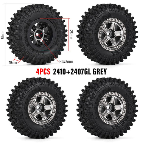 AUSTAR 1.0 inch Crawler Tires